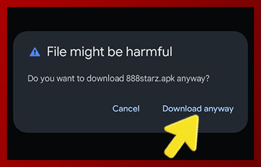 Allow 888starz app APK download